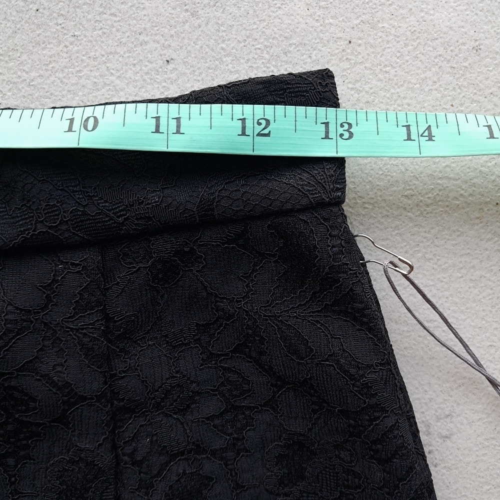 JLO Midi Slim Lace Lined Pencil Skirt back Zipper - Picture 3 of 11